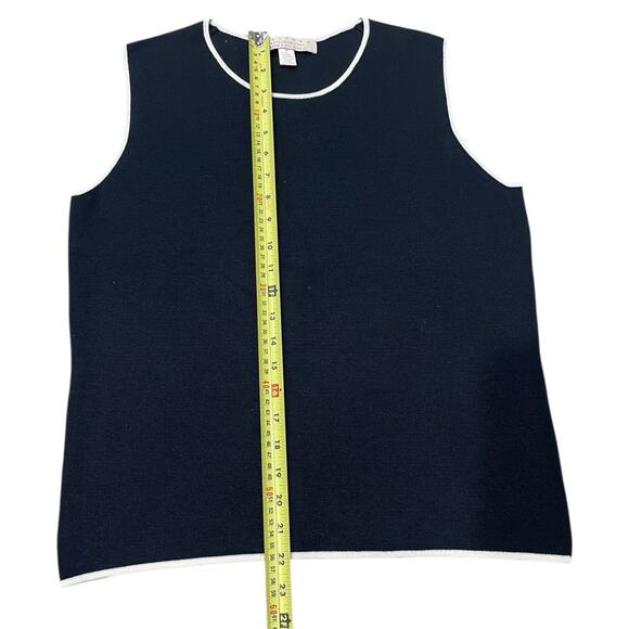 Vintage Belford Saks Fifth Avenue 90s Y2K Silk Blend Tank Womens M Top Black - Picture 5 of 5